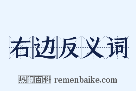右边反义词是什么意思的图片